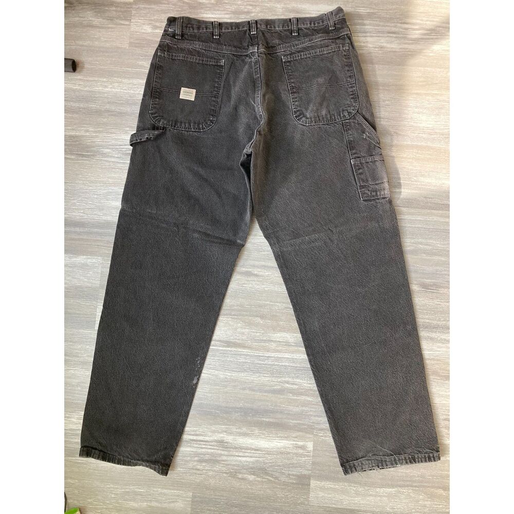 Vintage Wrangler Black Carpenter Jeans Hero Y2K Dark Wash Workwear Streetwear